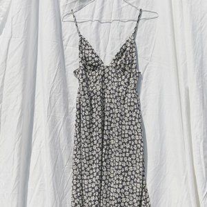 Dress Forum Floral V-Neck Midi Dress